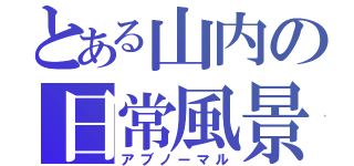 とある山内の日常風景（アブノーマル）