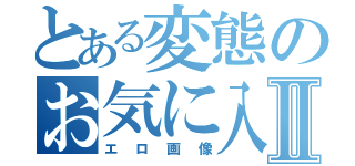 とある変態のお気に入りⅡ（エロ画像）