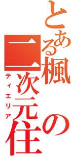 とある楓の二次元住民（ティエリア）