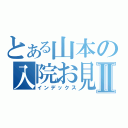 とある山本の入院お見舞いⅡ（インデックス）