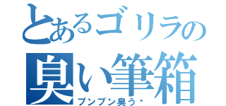 とあるゴリラの臭い筆箱（プンプン臭う〜）