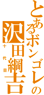 とあるボンゴレの沢田綱吉（十代目）