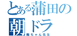 とある蒲田の朝ドラ（梅ちゃん先生）