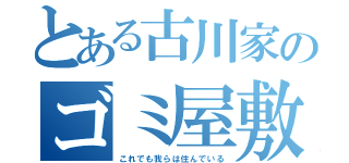 とある古川家のゴミ屋敷（これでも我らは住んでいる）