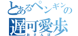 とあるペンギンの遅可愛歩（おさんぽ）