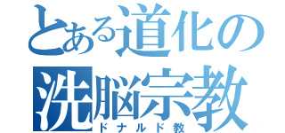 とある道化の洗脳宗教（ドナルド教）