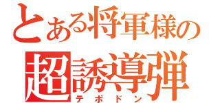 とある将軍様の超誘導弾（テポドン）