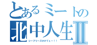 とあるミートの北中人生Ⅱ（シーブリーズかけてぇー！！）