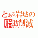 とある岩城の脂肪削減（ダイエット）