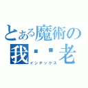 とある魔術の我屌你老母閪（インデックス）