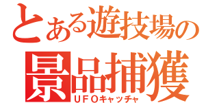 とある遊技場の景品捕獲（ＵＦＯキャッチャ）