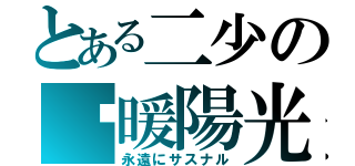 とある二少の溫暖陽光（永遠にサスナル）