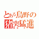 とある烏野の猪突猛進（西谷　夕）