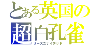 とある英国の超白孔雀（リーズユナイテッド）