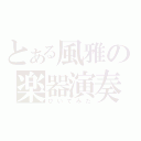 とある風雅の楽器演奏（ひいてみた）