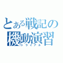 とある戦記の機動演習（トライアル）