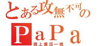 とある攻無不可のＰａＰａ団長（頭上黄瓜一根）