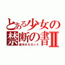 とある少女の禁断の書Ⅱ（腐向きセカンド）