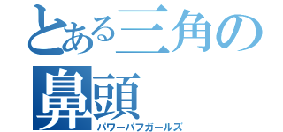 とある三角の鼻頭（パワーパフガールズ）