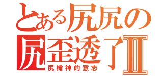 とある尻尻の尻歪透了Ⅱ（尻槍神的意志）