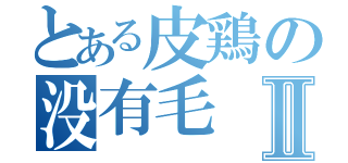 とある皮鶏の没有毛Ⅱ（）