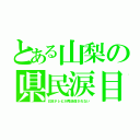 とある山梨の県民涙目（日本テレビが再送信されない）