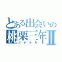 とある出会いの桃栗三年Ⅱ（ガチホモ）