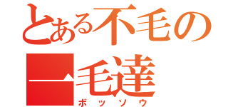 とある不毛の一毛達（ボッソウ）