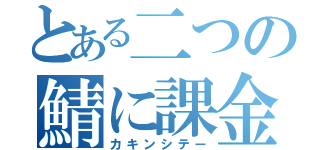 とある二つの鯖に課金（カキンシテー）