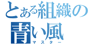 とある組織の青い風（マスター）