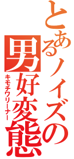 とあるノイズの男好変態Ⅱ（キモチワリーナー）