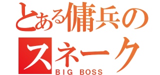 とある傭兵のスネーク（ＢＩＧ　ＢＯＳＳ）