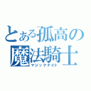 とある孤高の魔法騎士（マジックナイト）