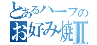 とあるハーフのお好み焼きⅡ（）