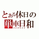 とある休日の単車日和（バイクライフ）