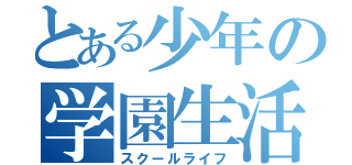 とある少年の学園生活（スクールライフ）