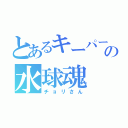 とあるキーパーの水球魂（チョリさん）