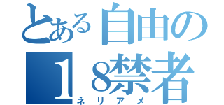 とある自由の１８禁者（ネリアメ）