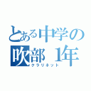 とある中学の吹部１年（クラリネット）