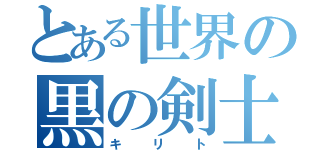 とある世界の黒の剣士（キリト）