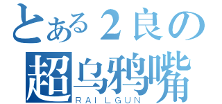 とある２良の超乌鸦嘴（ＲＡＩＬＧＵＮ）