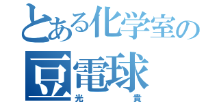 とある化学室の豆電球（光貴）