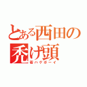 とある西田の禿げ頭（若ハゲボーイ）