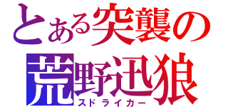 とある突襲の荒野迅狼（スドライカー）