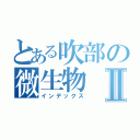 とある吹部の微生物Ⅱ（インデックス）