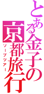 とある金子の京都旅行（ソープツアー）