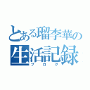 とある瑠李華の生活記録（ブログ）