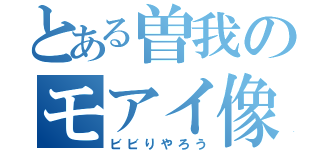 とある曽我のモアイ像（ビビりやろう）