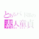 とあるバド部の素人童貞（ＮＯ ＳＥＸ）