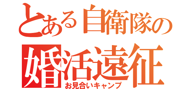 とある自衛隊の婚活遠征（お見合いキャンプ）